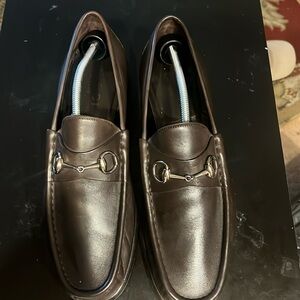 Brown Gucci Loafers